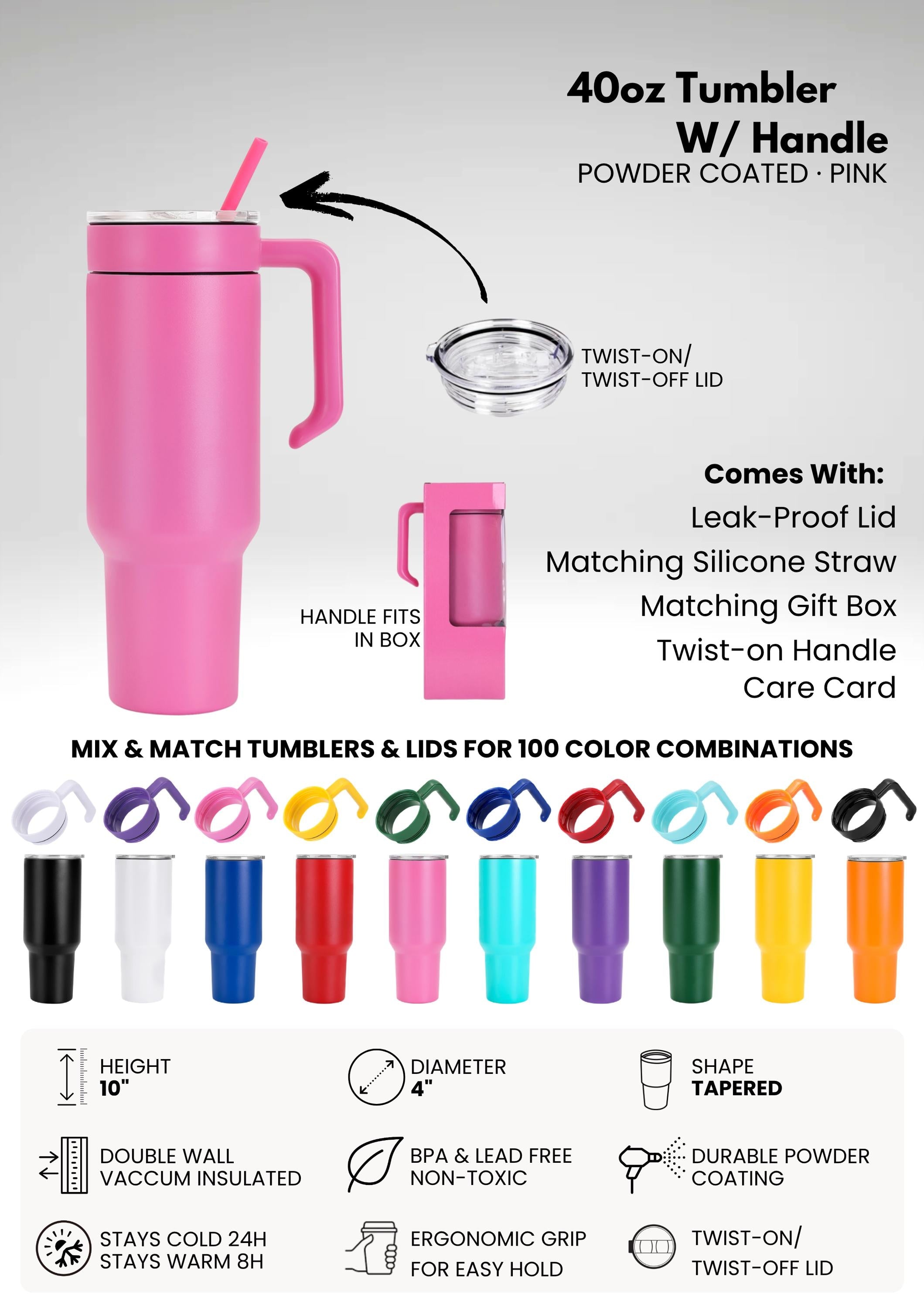 40 oz Mama and Butterfly Tumblers