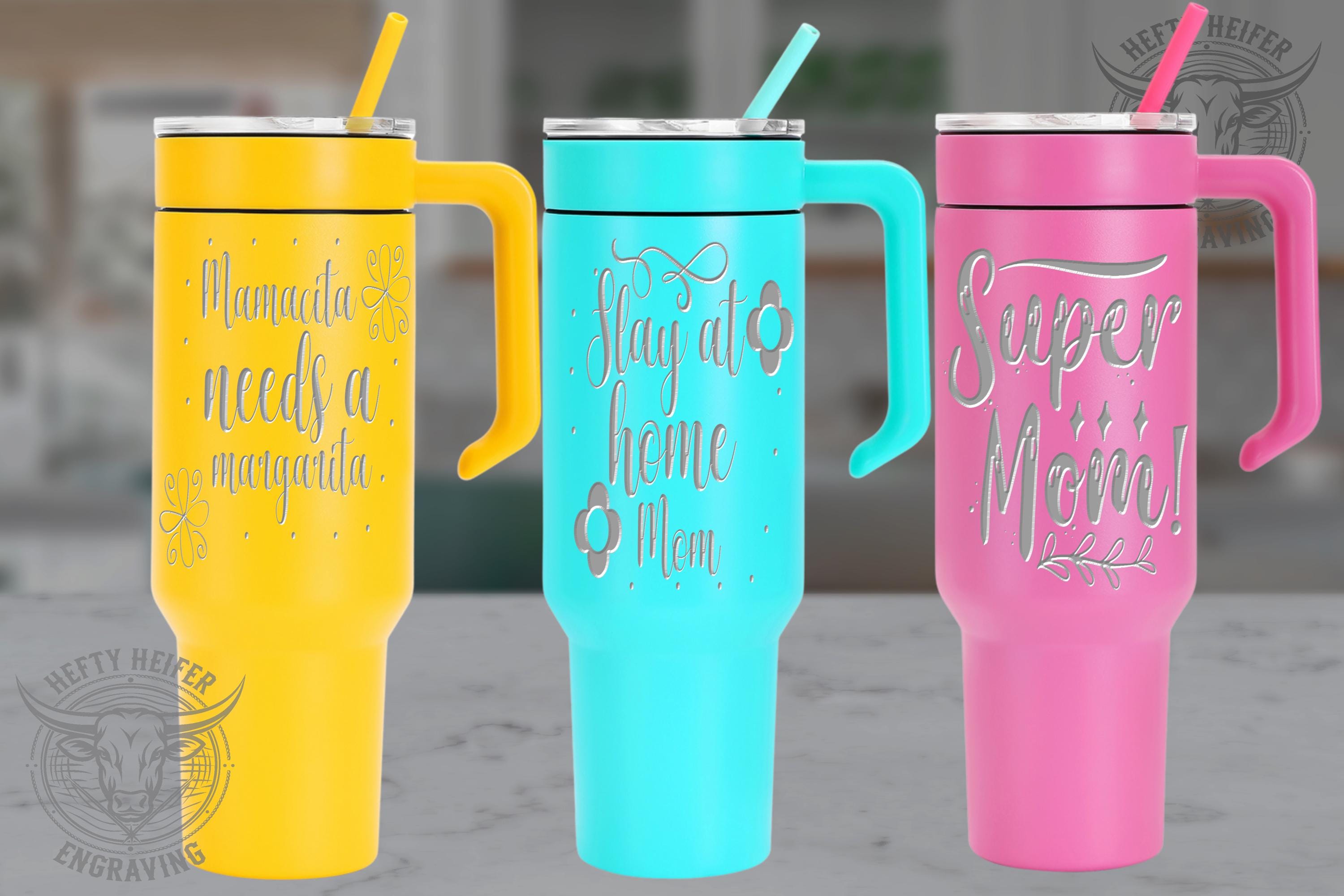 40 oz Mother's Day Engraved Tumbler, Personalized,
